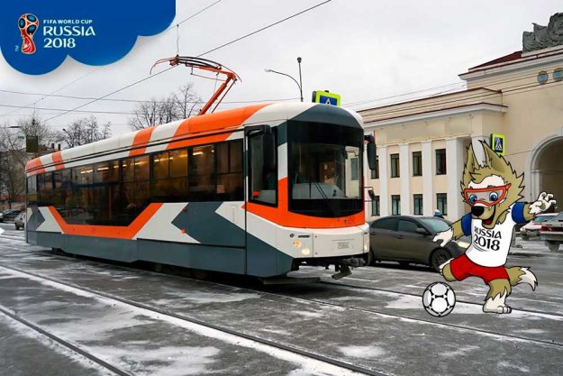 Укладка бесшумных трамвайных рельс в уральской столице