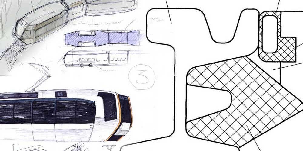 Резиновый профиль для трамвайных рельс